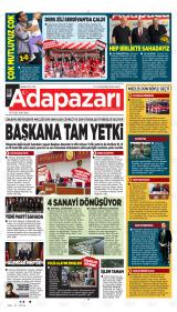 ADAPAZARI AKŞAM HABERLERİ