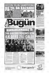 KAHRAMANMARAŞ'TA BUGÜN