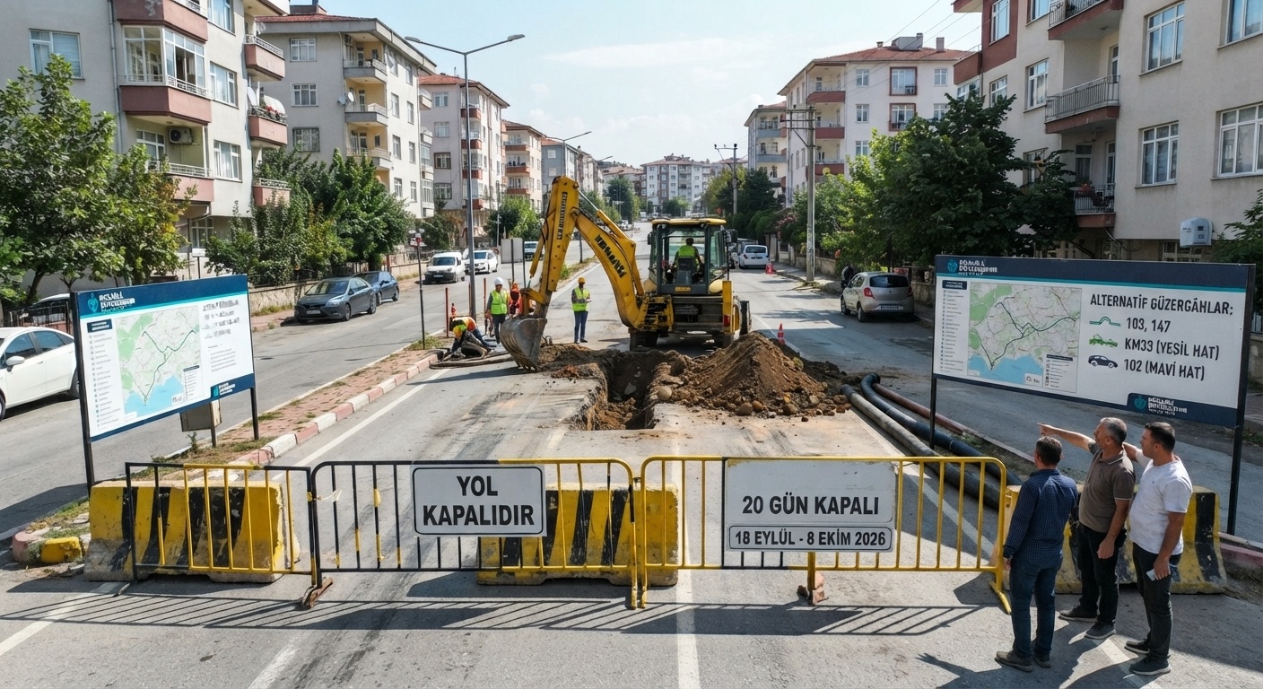 Altyapı Çalışması Başladı: Derince’de O Cadde 20 Gün Kapalı!