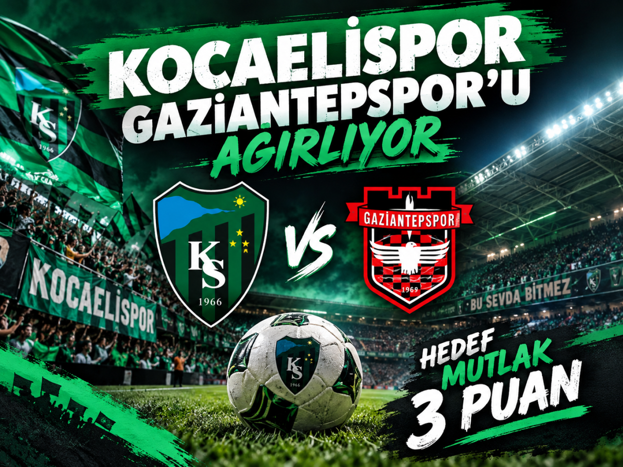 Kocaelispor Evinde 3 Puan Peşinde: Gaziantep FK Maçı Saat 17.00’de!