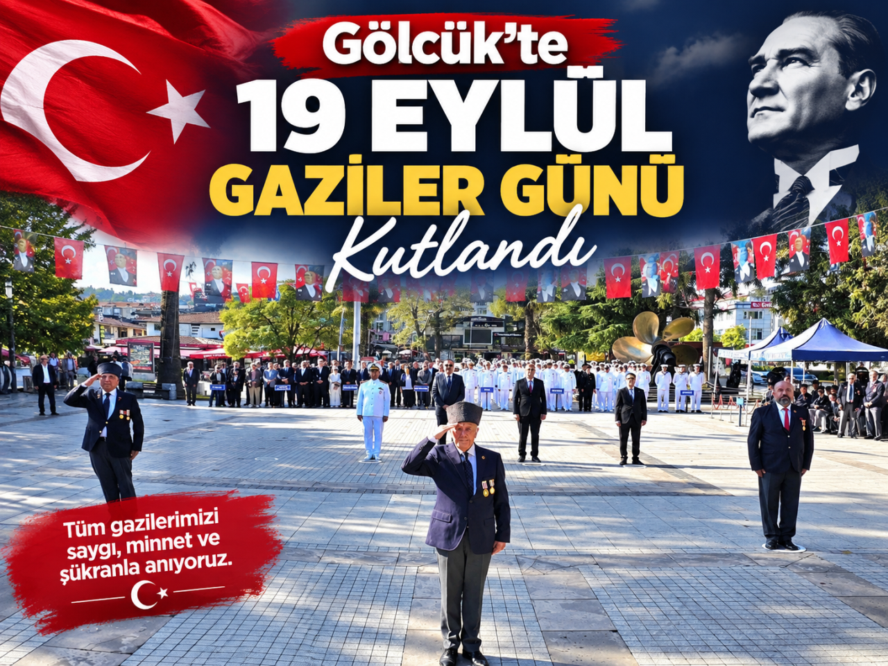 Gölcük’te Kahraman Gaziler Unutulmadı