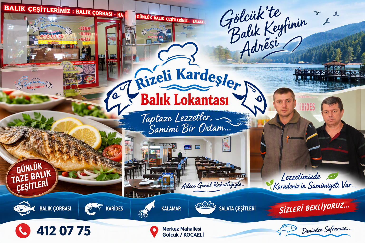Gölcük’te Balık Keyfinin Adresi: RİZELİ KARDEŞLER BALIK LOKANTASI